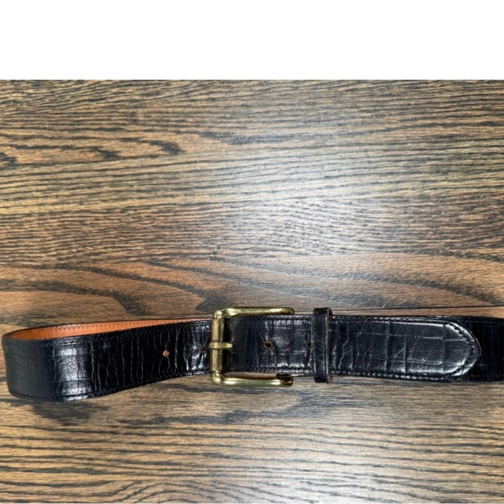 Vintage Zele embossed cowhide belt size small